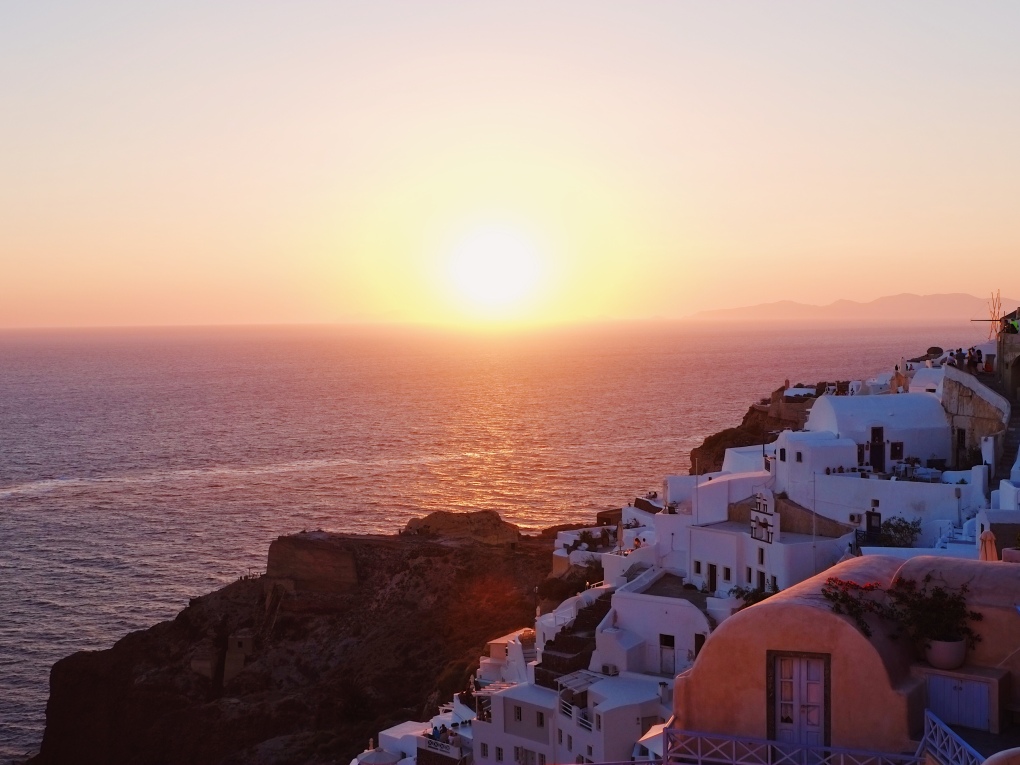 sunset in oia good city guides